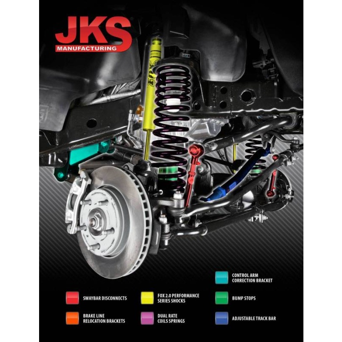 Legaturi sway-bar spate ajustabile JKS lift 0mm-150mm - imagine 2