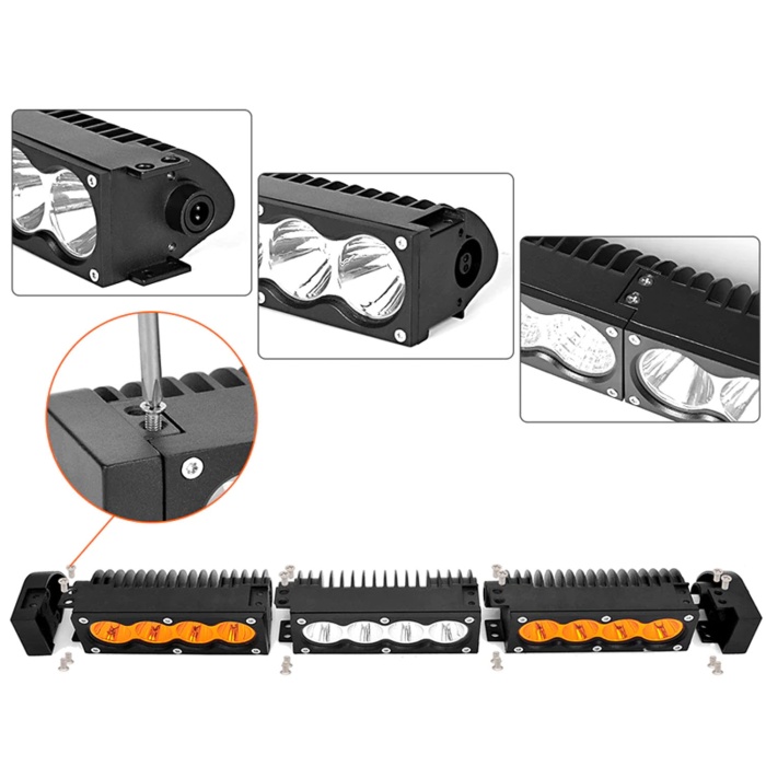 Sistem de prindere pentru LEDbar modular 40w, Cree lumina alba sau galbena, Play Xtreme - imagine 2