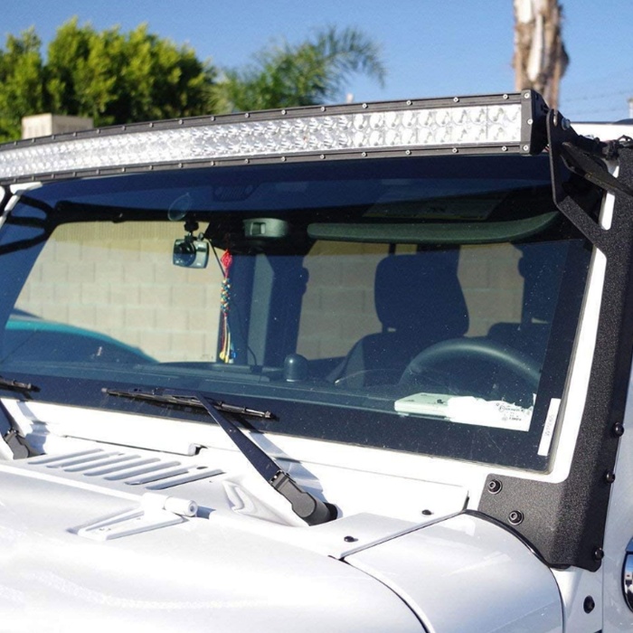 Suporti montaj pentru LEDbar de 127cm pentru Jeep Wrangler JK, partea superioara a parbrizului, Play Xtreme - imagine 5