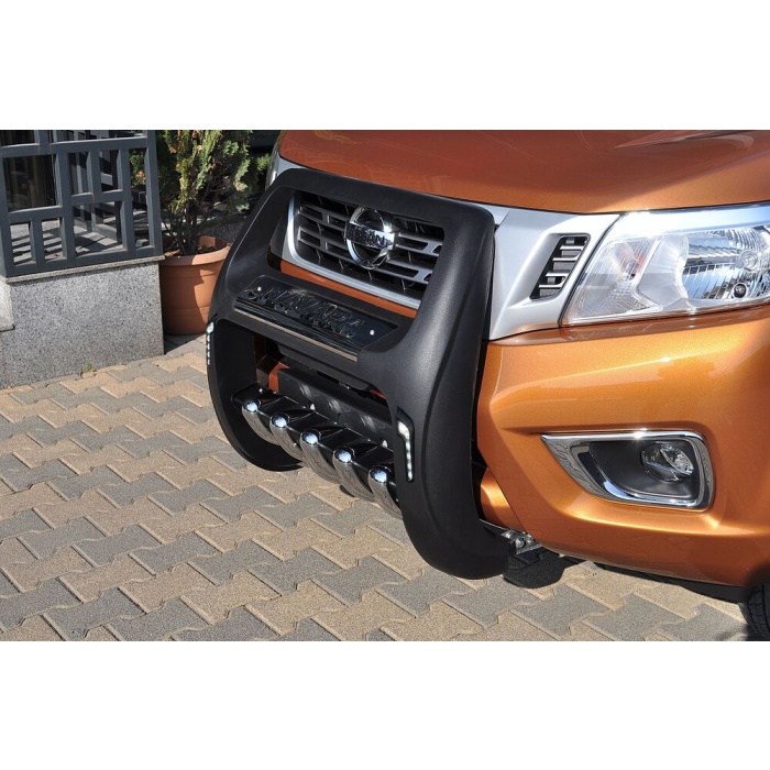 BullBar fata Nissan Navara 15-Prezent - ARP TWEN,Negru - Chrome - imagine 4