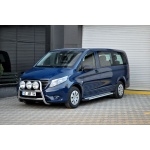 BullBar fata Mercedes Vito LWB 15-Prezent - ARP KUNGSBACKA, Chrome, cu suporti pentru LEDbar-uri sau Proiectoare - imagine 3