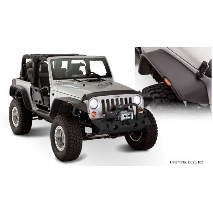 Protectii aripi Bushwacker ┬á- Jeep Wrangler JK 2 usi - imagine 4