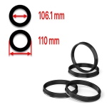 Inele ghidaj centrare janta 110mm - 106.1mm din ABS - imagine 6