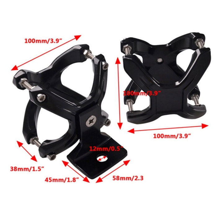 Suporti montaj LEDbar, Proiectoare pentru bullbar, portbagaj, rollbar sau rollcage, diametru maxim 76mm, model x, Play Xtreme - imagine 5
