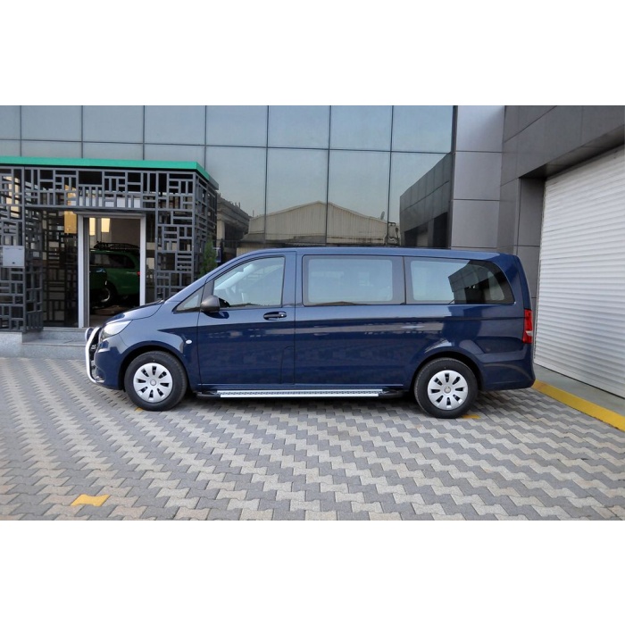 Praguri Laterale Mercedes Vito (LWB) 15 -> - ARP Artemis Silver - imagine 9