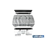 Scut radiator pentru Mitsubishi L200 / Triton KL 2015-2019; 2019- 2,4D; 2,2D, din aluminiu,4 mm, Rival