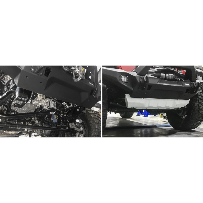 Scut bielete directie pentru Jeep Wrangler JL 2018- 2 usi/4 usi 2.0T; 3.6; 2.2TD bara OEM, din aluminiu,6 mm, Rival - imagine 3