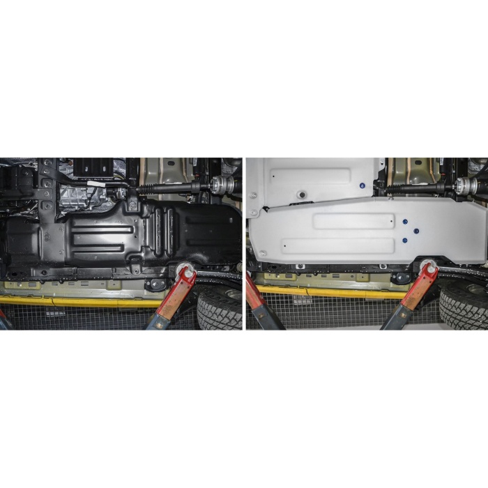Scut rezervor pentru Jeep Wrangler JL 2018- 2 usi 2.0T; 3.6; 2.2TD, din aluminiu,6 mm, Rival - imagine 3