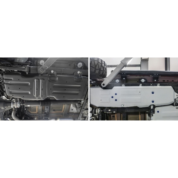 Scut rezervor pentru Jeep Wrangler JL 2018- 4 usi 2.0T; 3.6; 2.2TD, din aluminiu,6 mm, Rival - imagine 3