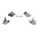 Scut brate de control inferioare fata - spate pentru Jeep Wrangler JL 2018- 2 usi/4 usi 2.0T; 3.6; 2.2TD, din aluminiu,6 mm, Rival