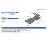 Scut cutie transfer pentru Land Rover Defender 110 2007-2016, din aluminiu,6 mm, Rival - imagine 4