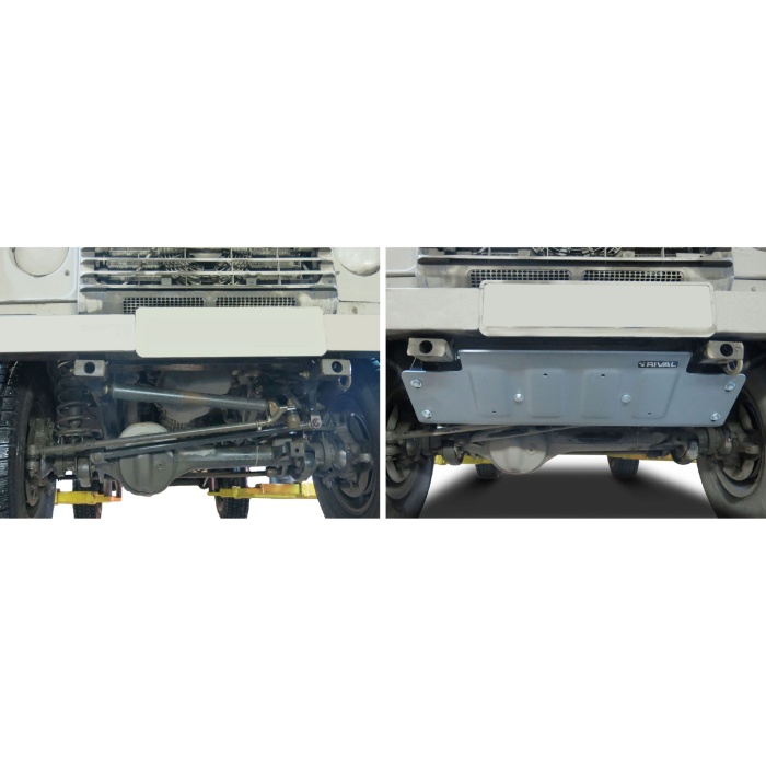 Scut bielete directie pentru Land Rover Defender 110 2007-2016, din aluminiu,6 mm, Rival - imagine 3