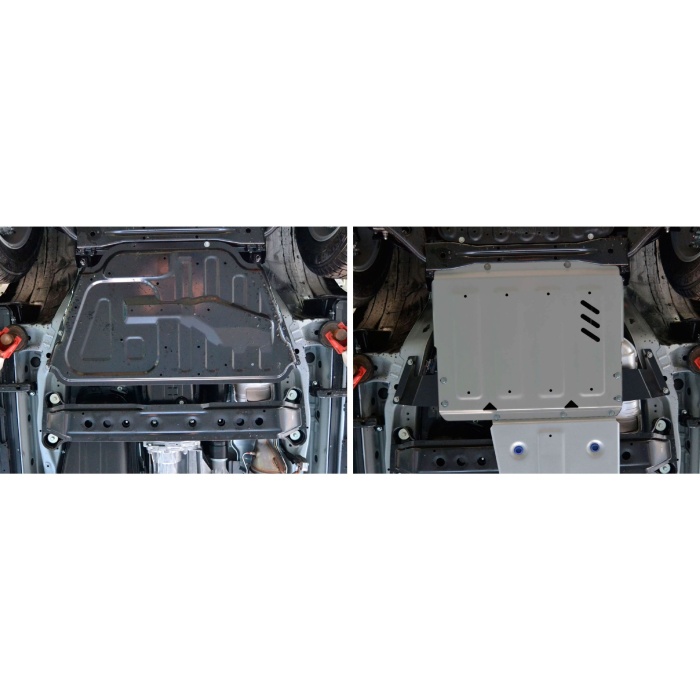 Scut radiator pentru Mitsubishi Pajero III 1999-2006 3,0; 3,2; 3,8, din aluminiu,4 mm, Rival - imagine 3