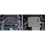 Scut cutie transfer pentru Mitsubishi Pajero III 1999-2006 3,0; 3,2; 3,8, din aluminiu,4 mm, Rival - imagine 3