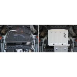 Scut cutie de viteze pentru Mitsubishi Pajero IV / Montero IV / Shogun IV 2007- 3,0; 3,2; 3,8; (3 + 5 usi), din aluminiu,4 mm, Rival - imagine 3