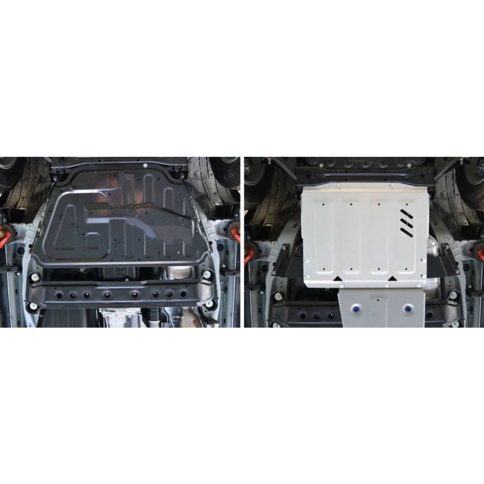 Scut cutie de viteze pentru Mitsubishi Pajero IV / Montero IV / Shogun IV 2007- 3,0; 3,2; 3,8; (3 + 5 usi), din aluminiu,4 mm, Rival - imagine 3