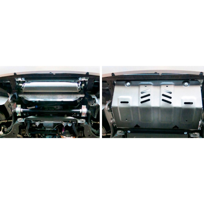 Scut radiator pentru Mitsubishi L200 / Triton KL 2015-2019; 2019- 2,4D; 2,2D, din aluminiu,6 mm, Rival - imagine 4