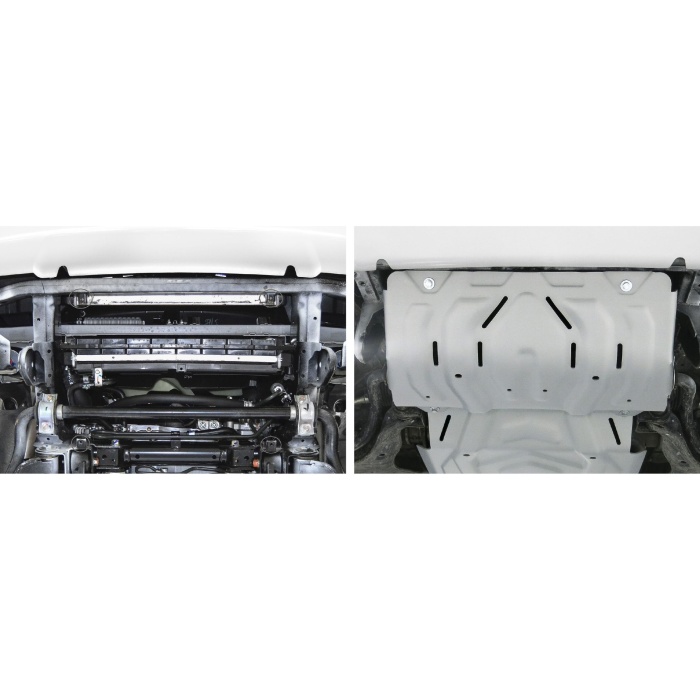 Scut radiator pentru Mitsubishi L200 / Triton KL 2015-2019; 2019- 2,4D; 2,2D, din aluminiu,4 mm, Rival - imagine 4
