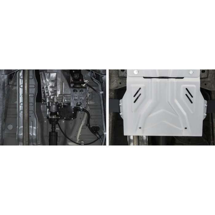 Scut cutie transfer pentru Mitsubishi L200 / Triton KL 2015-2019; 2019- 2,4D; 2,2D, din aluminiu,4 mm, Rival - imagine 4