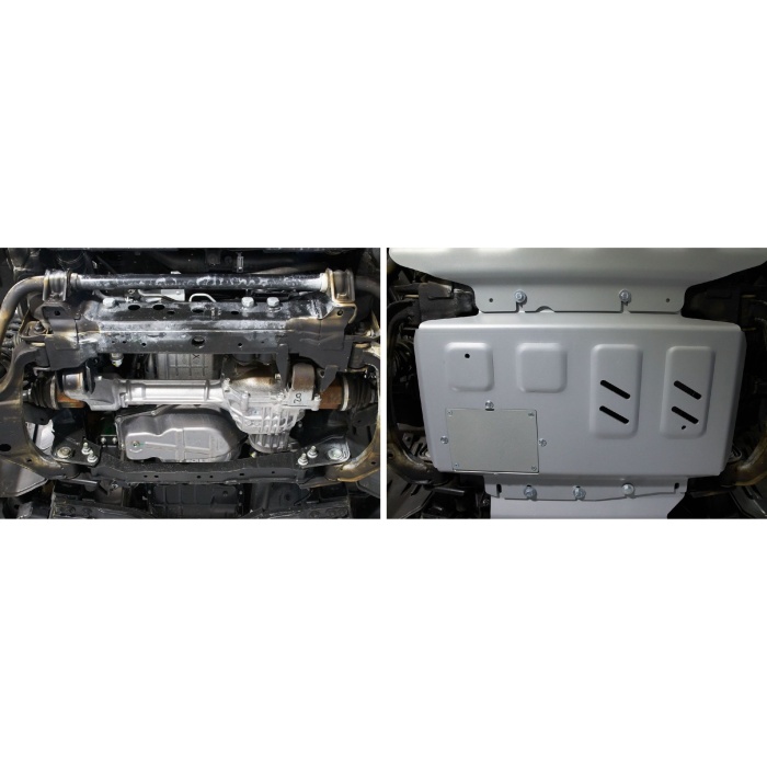 Scut motor pentru Mercedes Benz X-Class 2018- 2,3TD; 3,0D, din aluminiu,4 mm, Rival - imagine 3
