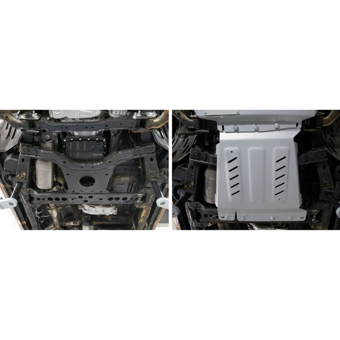 Scut cutie de viteze pentru Nissan Navara D23 2015- 2,5D; 2,3D (inclusiv EURO6), din aluminiu,6 mm, Rival - imagine 4