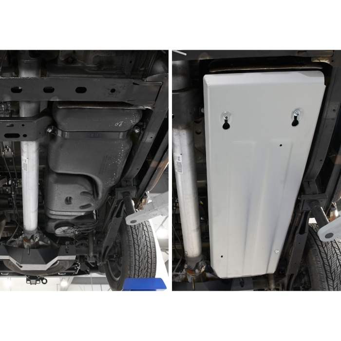 Scut rezervor pentru Nissan Pathfinder R51 2005-2014 2,5; 2,5D V6; 3,0, din aluminiu,6 mm, Rival - imagine 3