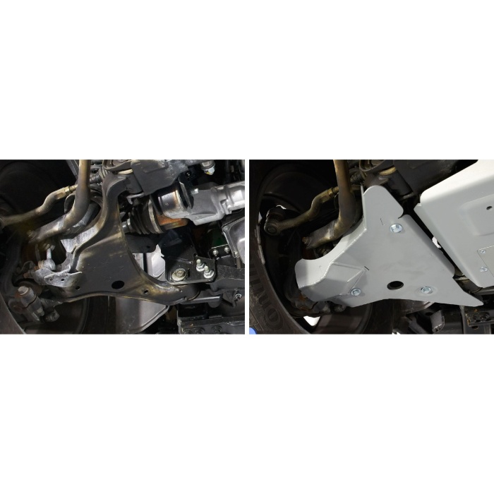 Scut cutie transfer pentru Nissan Navara D40 2005-2015 2,5D; 3,0, din aluminiu,4 mm, Rival - imagine 3