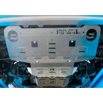 Scut radiator si motor pentru Toyota Hilux 2015-2019; 2018-2020; 2020- 4WD 2,8; 2,4, din aluminiu,6 mm, Rival - imagine 3