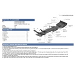 Scut motor pentru Toyota Land Cruiser Prado 120 J12 2007-2009 toate, din aluminiu,6 mm, Rival - imagine 2