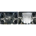 Scut motor pentru Volkswagen Touareg 2010-2018 V 3,0; TDI; 3,6; FSI, din aluminiu,4 mm, Rival - imagine 3