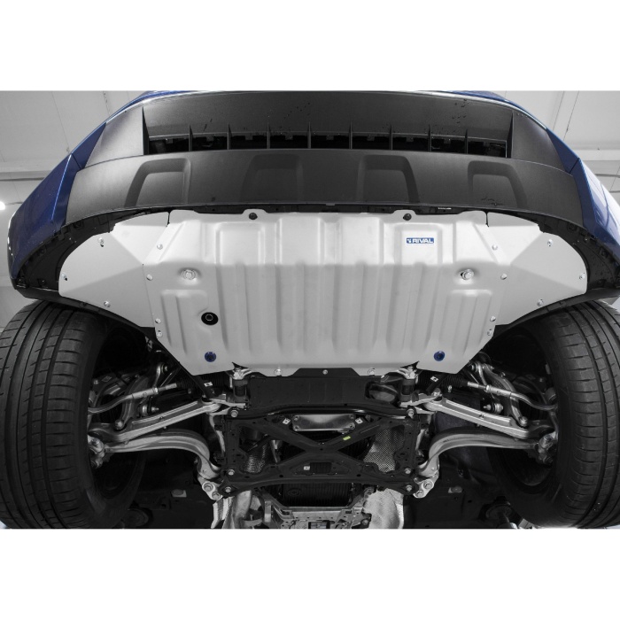 Scut motor pentru Volkswagen Touareg 2018- 3,0TDI; 3,0, din aluminiu,4 mm, Rival - imagine 2