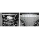 Scut motor pentru Volkswagen Touareg 2018- 3,0TDI; 3,0, din aluminiu,4 mm, Rival - imagine 3