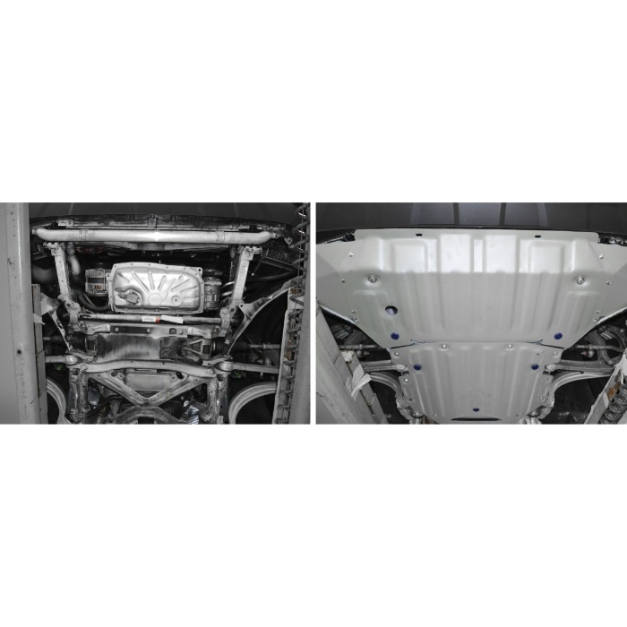Scut motor pentru Volkswagen Touareg 2018- 3,0TDI; 3,0, din aluminiu,4 mm, Rival - imagine 3