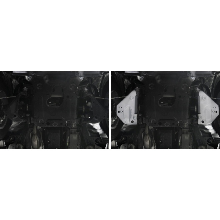 Scut brate fata pentru Toyota Hilux Revo 2015-2019; 2018-2020; 2020- 4WD 2,8; 2,4, din aluminiu,6 mm, Rival - imagine 3