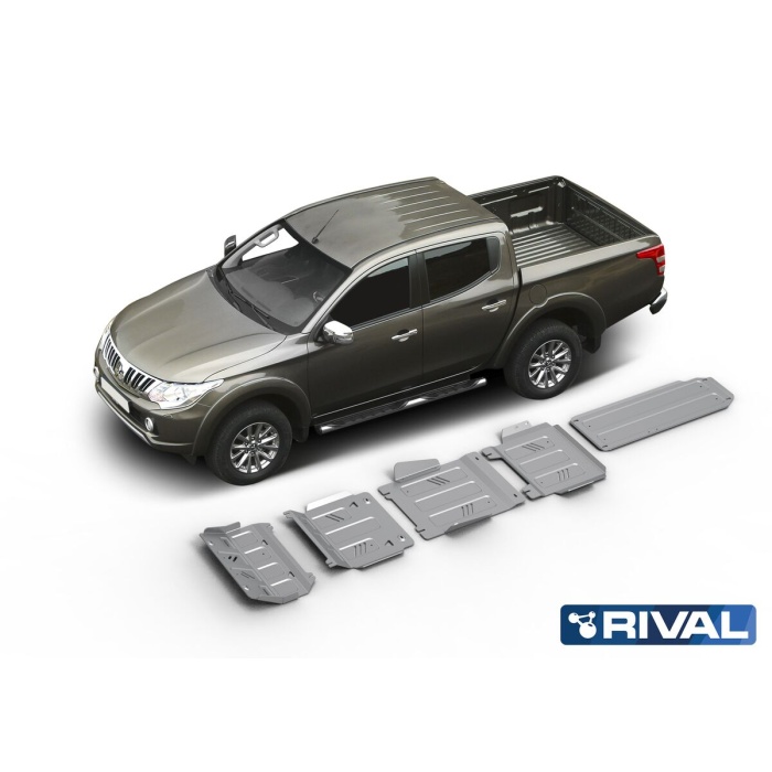 Scut Complet Mitsubishi L200 / Triton KL 2015- Rival motorizare 2,4D, aluminiu 6 mm grosime - imagine 7
