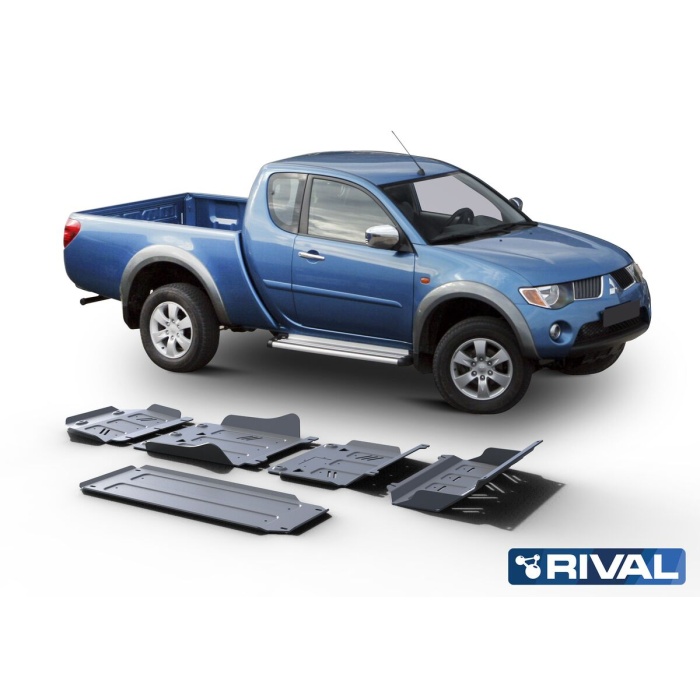Scut Complet Mitsubishi L200 / Triton KAOT 2007-2015 Rival motorizare 2,5TD, aluminiu 4 mm grosime - imagine 2