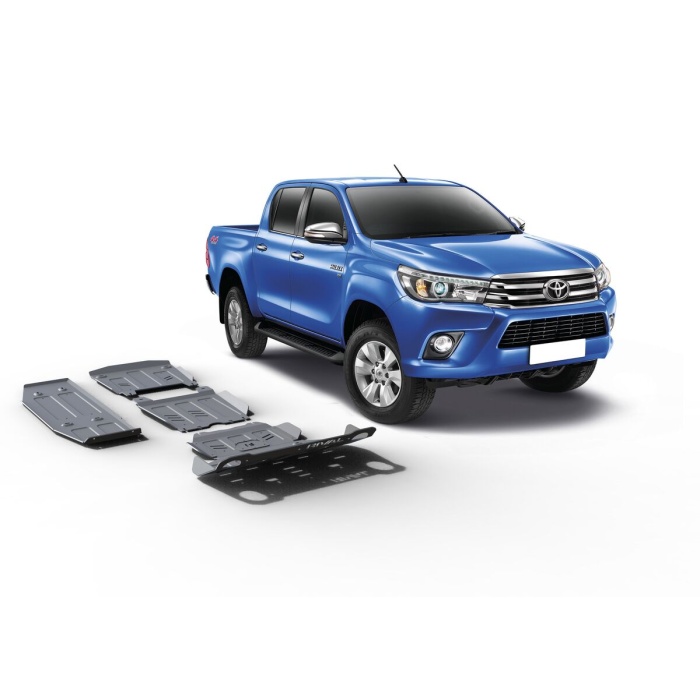 Scut Complet Toyota Hilux Revo 2015- Rival motorizare 4WD 2,8; 2,4 (EURO6 compatibil), aluminiu 4 mm grosime - imagine 2