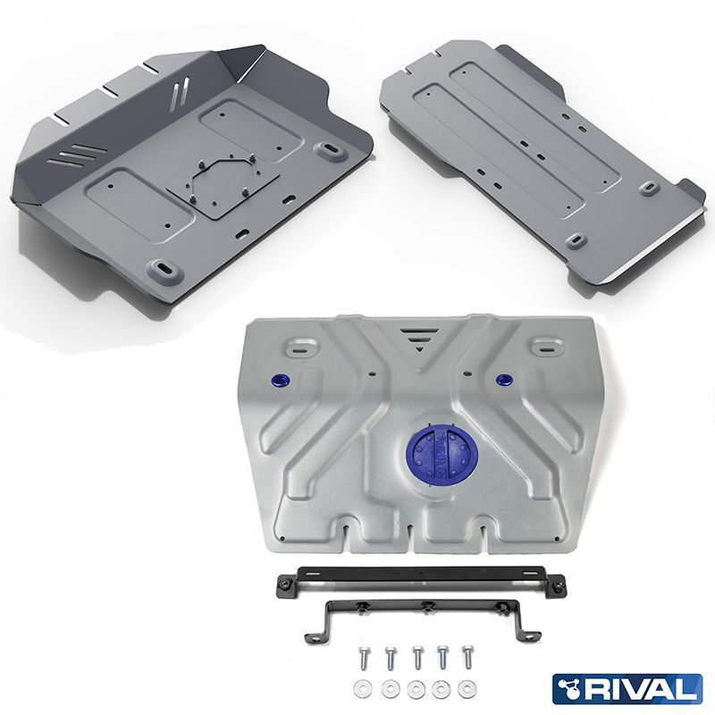 23333 Scut Complet Toyota Land Cruiser 150 / Prado J15 2009-2017; 2017- Rival motorizare 3,0TD; 2,8TD; 2,7; 4,0 (inclusiv KDDS), aluminiu 4 mm grosime - imagine 1