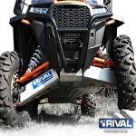 Kit complet scut protectie din aluminiu pentru SSV POLARIS RZR XP 1000/ XP TURBO 2016-2019, Rival - imagine 2