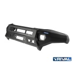 Bullbar HD, bara fata pentru Toyota Hilux Revo 2015-, din aluminiu, fara proiectoare led, Rival