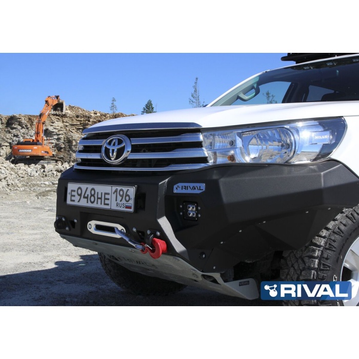 Bara fata HD Rival din aluminiu - Toyota Hilux Revo 2015-, toate motorizarile, cu LED - imagine 2