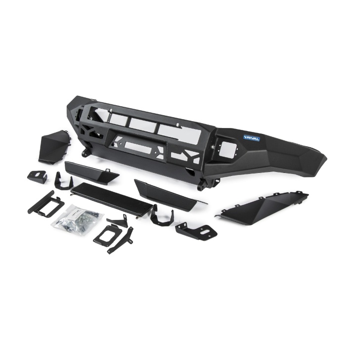 Bullbar HD, bara fata pentru Ford Ranger PX 2011-2015 ;2015-2018; 2019-, din aluminiu, fara proiectoare LED, Rival - imagine 3