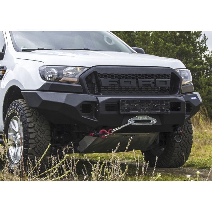 Bullbar HD, bara fata pentru Ford Ranger PX 2011-2015 ;2015-2018; 2019-, din aluminiu, fara proiectoare LED, Rival - imagine 5