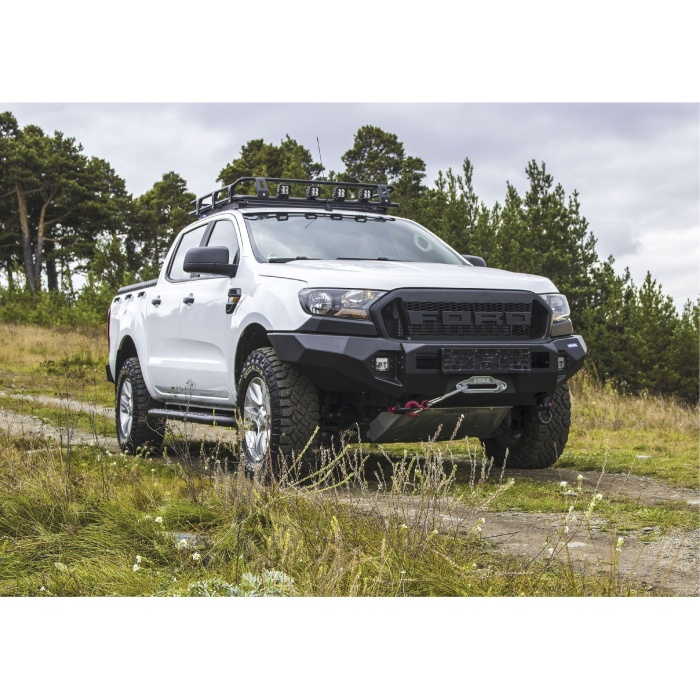 Bullbar HD, bara fata pentru Ford Ranger PX 2011-2015 ;2015-2018; 2019-, din aluminiu,with LED, Rival - imagine 2