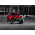 Bullbar HD, bara fata pentru Jeep Wrangler JK, JL 2007-2018, 2017-, din aluminiu, fara proiectoare LED, Rival - imagine 2
