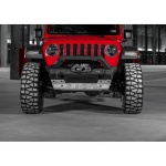 Bullbar HD, bara fata pentru Jeep Wrangler JK, JL 2007-2018, 2017-, din aluminiu, fara proiectoare LED, Rival - imagine 3