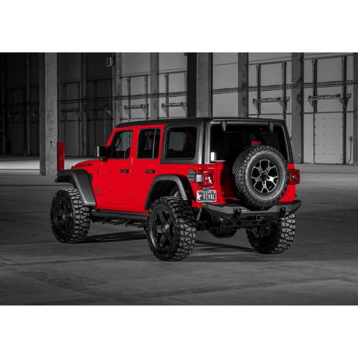 Bullbar HD, bara spate pentru Jeep Wrangler JL 2017-, din aluminiu, fara proiectoare LED, Rival - imagine 2