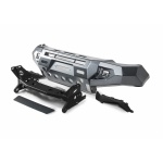 Bullbar HD, bara fata pentru Mitsubishi L200 / Triton 2015-2019, din aluminiu, cu proiectoare led, Rival
