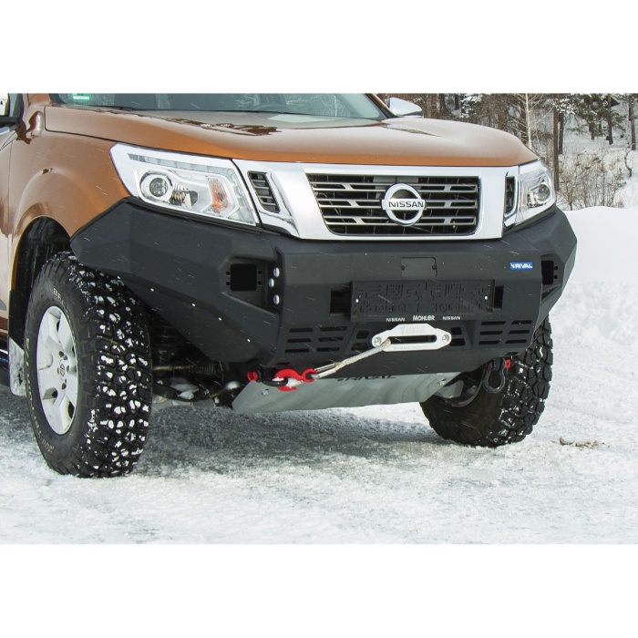 Bullbar HD, bara fata pentru Nissan Navara 2015-, din aluminiu, fara proiectoare led, Rival - imagine 6
