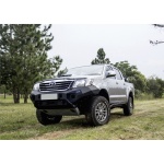 Bullbar HD, bara fata pentru Toyota Hilux Vigo 2011-2015, din aluminiu, fara proiectoare led, Rival - imagine 2